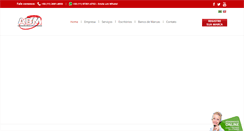Desktop Screenshot of abmmarcas.com.br