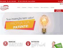 Tablet Screenshot of abmmarcas.com.br